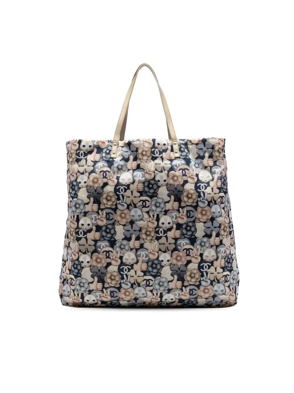 Chanel Large Nylon Cat Emoticon #284825C12B